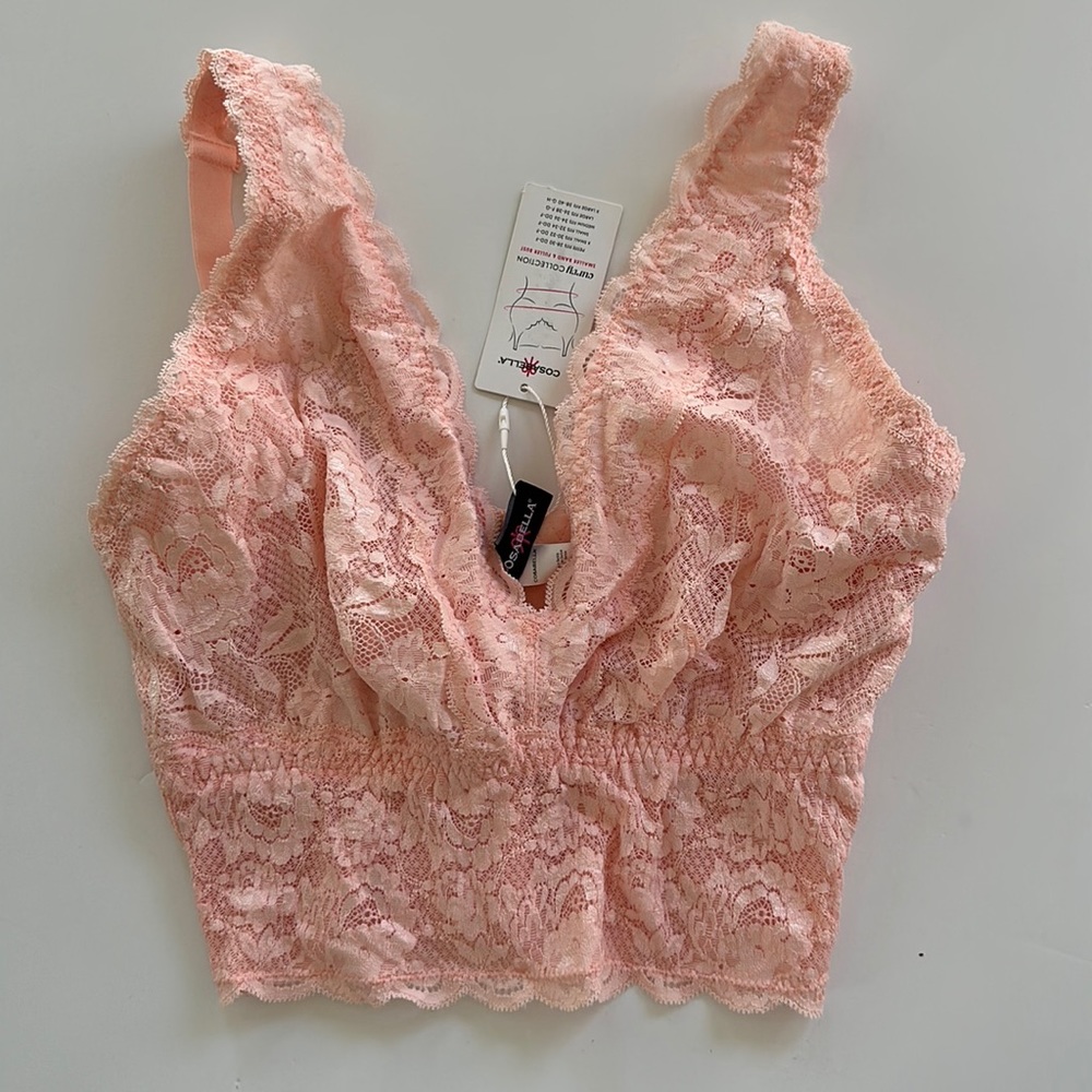 Cosabella curvy plunge long bra size S